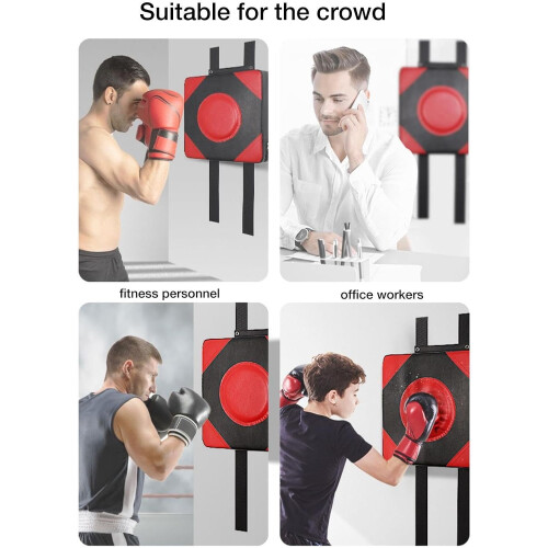 Wall Punch Pad PU Leather Wall Target Pad For Boxing Training Foam High Elastic Sponge Red 1