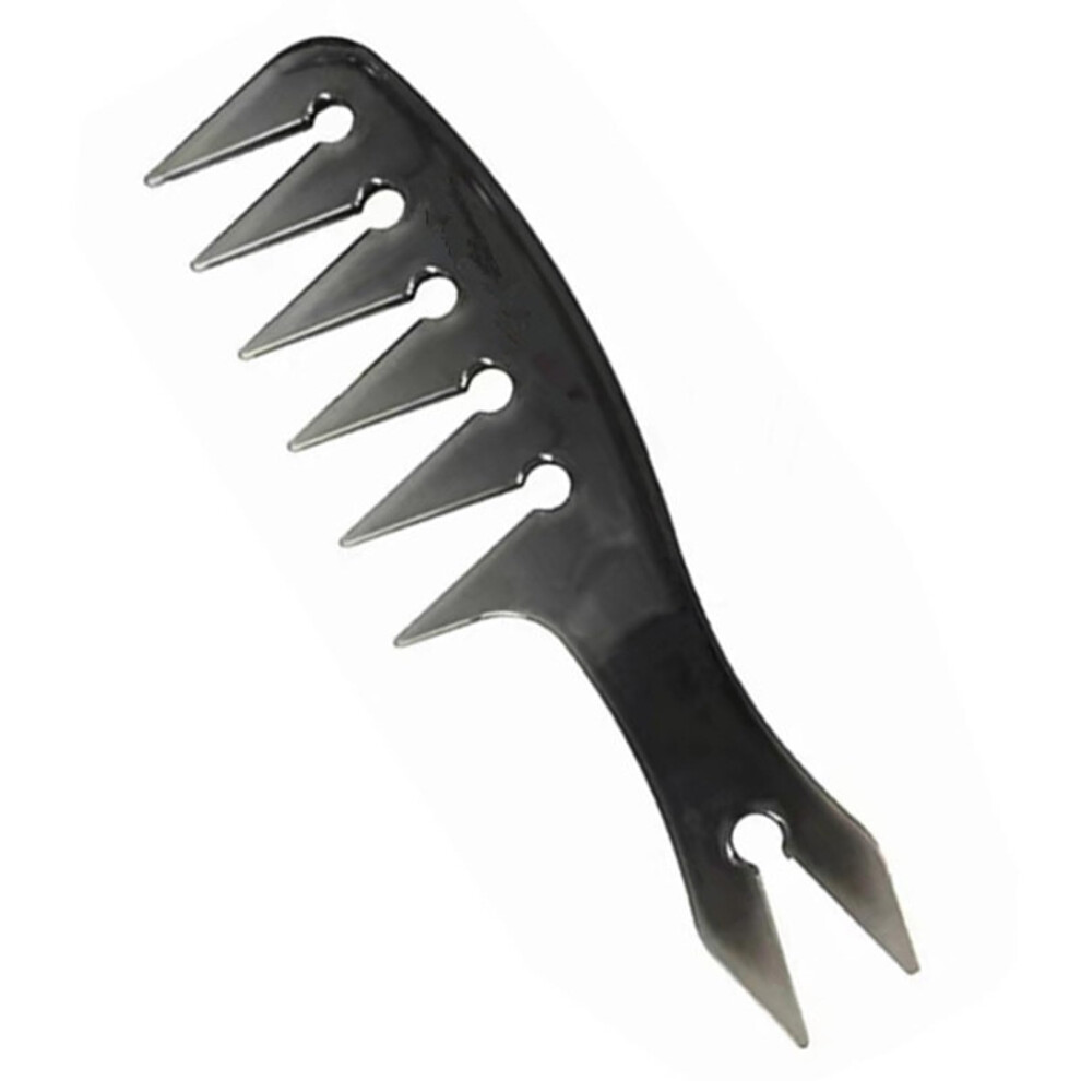 Unisex Black Wide Tooth Combs For Hair Texture And Styling Barber Texture Comb For Men And Women