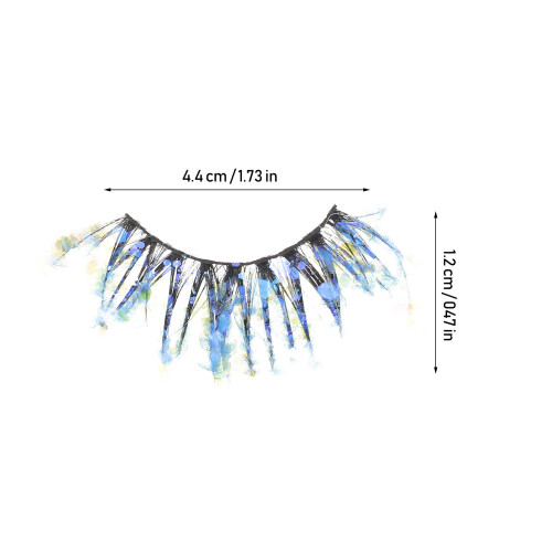 4Paren Kleurrijke Glitter Lashes Kunstvezel Voor Eyecatching Look 2