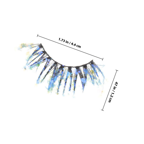 4Paren Kleurrijke Glitter Lashes Kunstvezel Voor Eyecatching Look 1