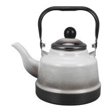 Emaille Kessel Mit Stahlgriff 1,7 L Für Tee Und Wasser