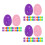 180Pcs Colorful Plastic Easter Eggs Fillable PP Boxes for Party Decor 10