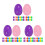 180Pcs Colorful Plastic Easter Eggs Fillable PP Boxes for Party Decor 4