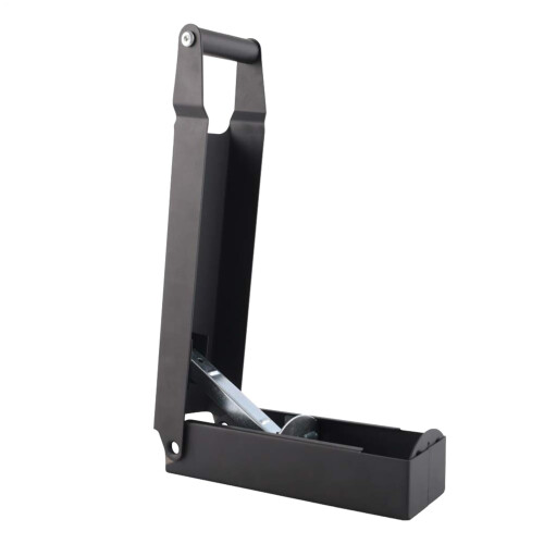 Can Crusher Aluminium Wall-Mounted Recycling Can Crusher, Space-Saving Kitchen Helper, Soda Cans Squeezer, Black