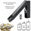 Can Crusher Aluminium Wall-Mounted Recycling Can Crusher, Space-Saving Kitchen Helper, Soda Cans Squeezer, Black 5