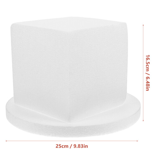 1 Set Schuimcake Met Stand Decoratieve Cake Dummy Bruiloftscake Model 2