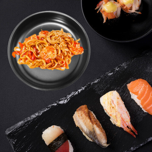 2Stk Teller Essgeschirr Für Sushi Steak 1
