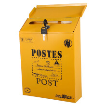 2 Pièces Boîte Aux Lettres À Serrure Rétro Murale Porte-Journaux