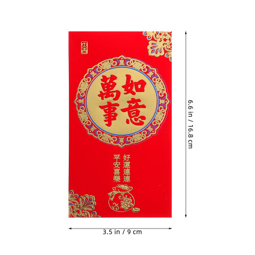 36 Pezzi Buste Rosse Per L'Anno Decorative 2