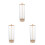 3 Stuks Transparante Rietjesdispenser Met 5