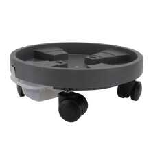 Flower Pot Tray Grey 1pc 10.2x10.2in