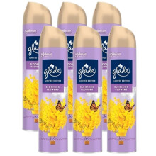 6 x Glade Aerosol Air Freshener 300ml - Blooming Flowers