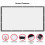 Projector Screen 150 Inch 16:9 Vouwbaar Draagbaar Projectie Filmscherm 7