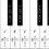 1 Set Plakbare Piano Toetsenbord Stickers 4
