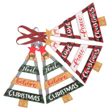 8 Weihnachtsbaum-Schild Aus Holz, Wendbar Für Eingang & Veranda