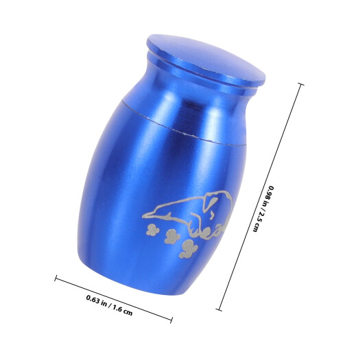 Urna Commemorativa In Metallo Per Ceneri Cane E 1