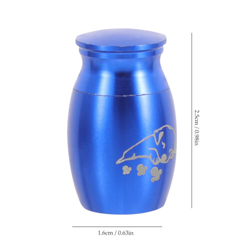 Urna Commemorativa In Metallo Per Ceneri Cane E 2