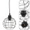 vintage iron single head pendant light lantern ceiling lamp black 4