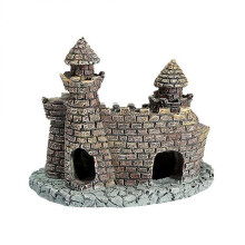 Vintage Aquarium Castle Ornament Creative Fish Tank Landscaping Resin Decorations for Aquarium Fish Tank