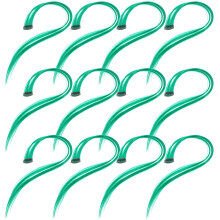 12 Stuks Groene Rechte Haarverlengingen Voor Vrouwen Met Haarklemmen