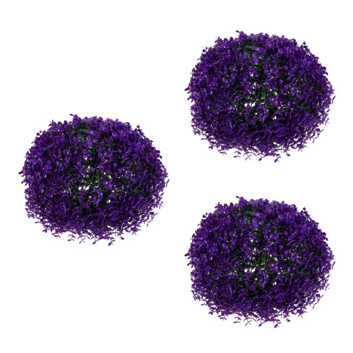 3Stk Simulierter Pflanzen Topiary Ball Blatt Graspflanze 2