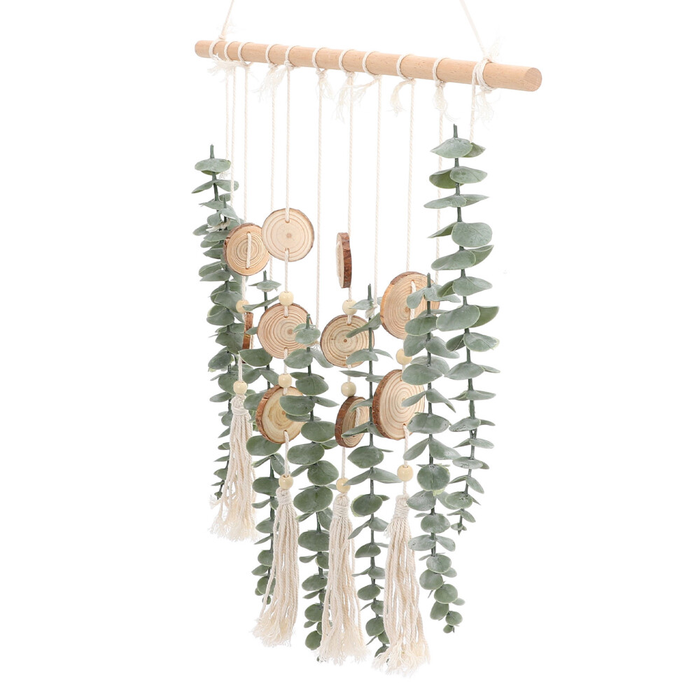 4 Sztuki Dekoracji ŚCiennej Z Sztucznego Eukaliptusa-image