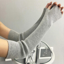 Guanti invernali da donna in maglia, guanti senza dita in cashmere, morbidi guanti lunghi senza dita,