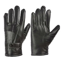 Dames winter leren handschoenen voor touchscreen, warme autorijhandschoenen van lamsleer