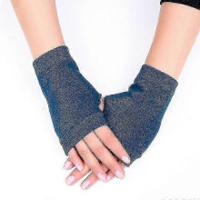 (Stijl 01) Gebreide dameshandschoenen zonder vingers, halfvingerige wanten, warme, verdikte winterhandschoenen