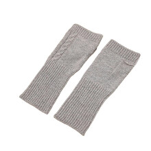 (Grijs) Vingerloze winterhandschoenen voor dames en heren, gebreide handschoenen