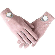 Dames elastische handschoenen met volledige vingers, touchscreen handschoenen, warme winterhandschoenen