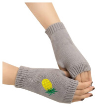 Gebreide vingerloze winterhandschoenen voor dames en meisjes, warm en comfortabel, C1025-44