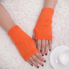 Gebreide vingerloze winterhandschoenen voor dames en meisjes, zachte, warme wanten - XK7163