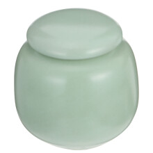 Urna Cerâmica Redonda Mini Para Cinzas Decorativo De Armazenamento