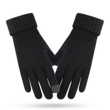 (Zwarte) Warme stretch winterhandschoenen voor heren