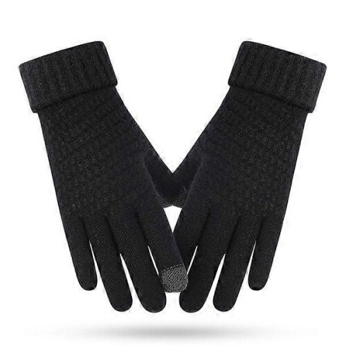 (Zwarte) Warme stretch winterhandschoenen voor heren