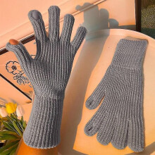 Winterwarme Strickhandschuhe, Touchscreen-Handschuhe für die Handynutzung, Damenhandschuhe aus dicker