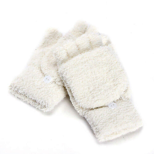 Winterwarme Damen-Fleecehandschuhe 17 cm