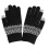 (Schwarze) Winterwarme Strickhandschuhe, dicke Touchscreen-Fäustlinge 1