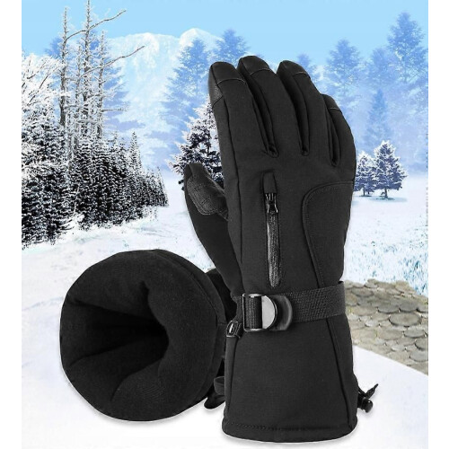 Winterwarme Motorradhandschuhe aus Leder, Größe XL 1