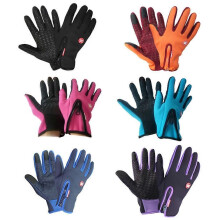 (Rot, Größe L) Warme Winterhandschuhe, wärmend, winddicht und wasserdicht für kaltes Wetter
