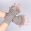 (Alkohol)Winterwarme Handschuhe, dehnbare Fäustlinge für Erwachsene, Plüschbündchen, winddichte Halbfingerhandschuhe, 4