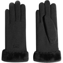 Winterwarme Handschuhe für Damen, fleecegefütterte Handschuhe, winddichte Thermohandschuhe mit Touchscreen-Funktion