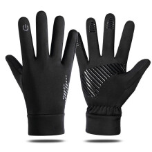 (XL-Schwarz) Winter-Snowboardhandschuhe mit dickem, weichem Kunstplüschrand für Damen – Winteraccessoires
