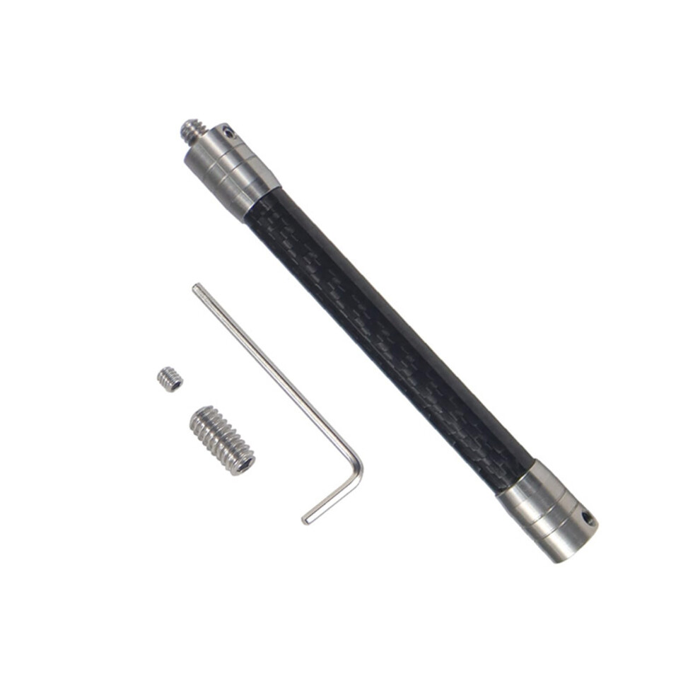 Selfie Stick Extend Rod 1/4 Inch 14Mm Invisible Rod For Action Cameras Helmet Monopod 121Mm Stainless Steel Carbon Fiber 9393856344871