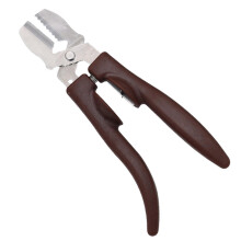 Chestnut Clip Nut Sheller - Strong Nut Opener, Non-Slip Grip, Portable Stick Opener, Multifunctional Nut Tool, Mocha Color