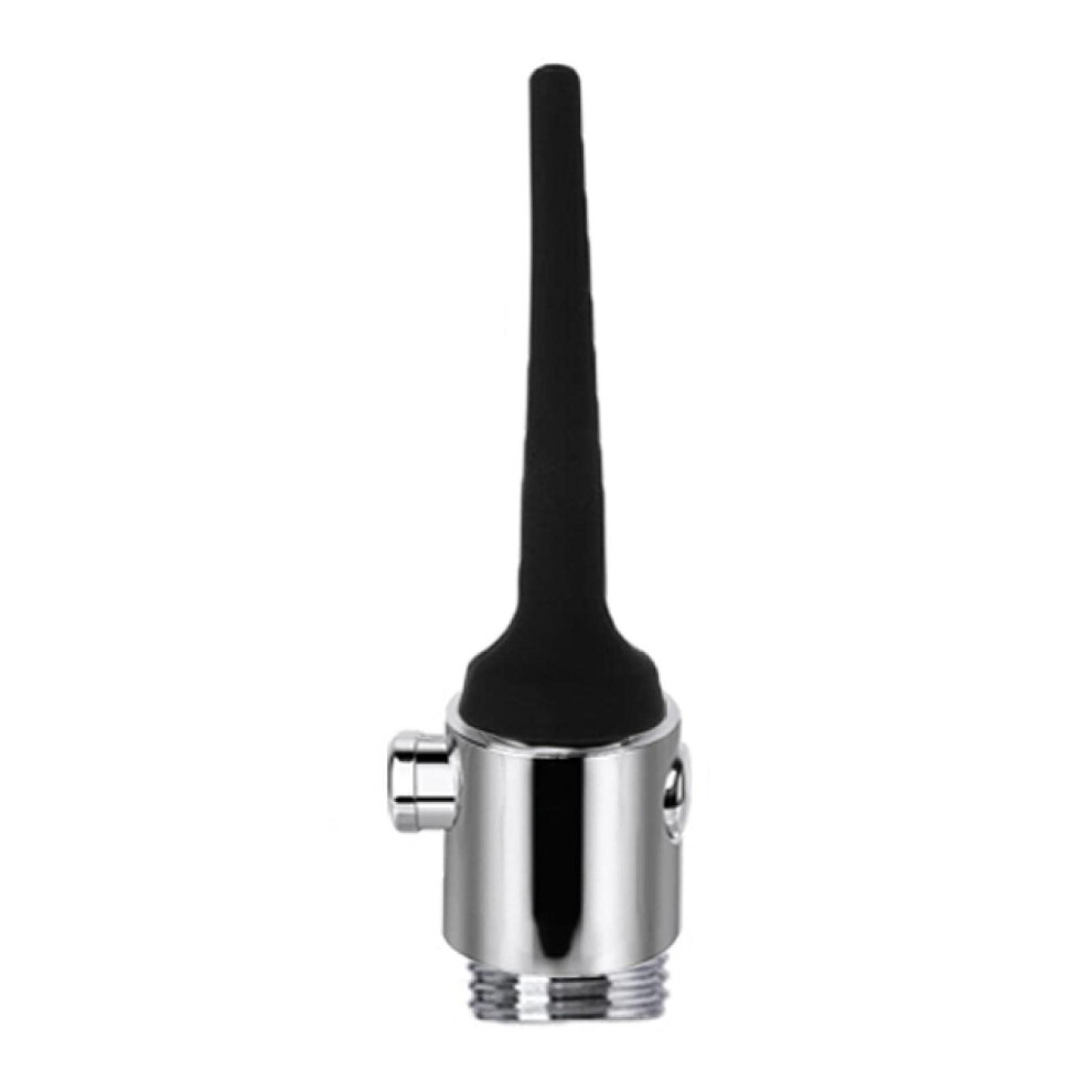Anal Butt Plug Douche Attachment For Faucet, Silicone Shower Nozzle, Metal Butt Plug Nozzle Tip, Anal Cleaning Massager