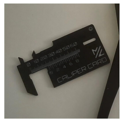 Vernier Ruler Keychain Compact Micrometer Caliper Scale Tool Black Mini Measuring Tool For Students And Craftsmen 1