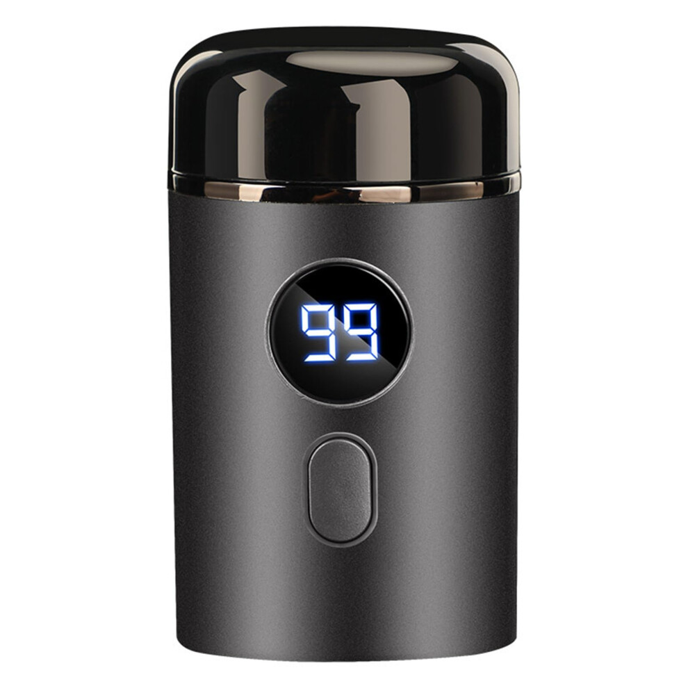 Mini Portable Electric Shaver Gray Compact Lightweight Travel Razor Personalization