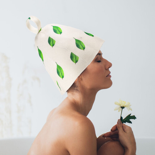 2 Unidades Chapéu Para Sauna Acessório Banho Cabeça 2